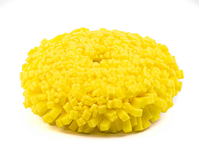 45-508 Желтый режущий поролон 150мм Yellow Tufted foam Cutting foam pad, артикул: 45-508 / LAKE COUNTRY
